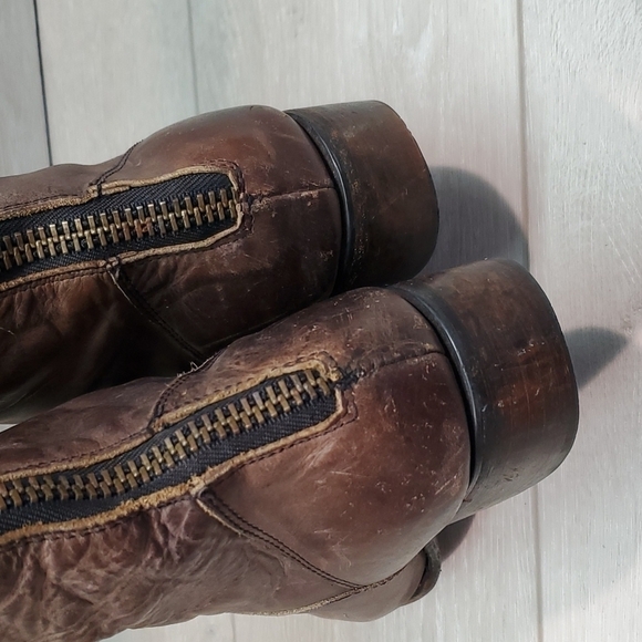 Freebird by Steven Womens Stable Leather Riding Tall Boots Boho Moto sz 10 - Picture 7 of 16